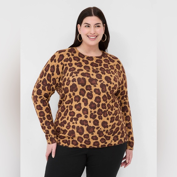 Lane Bryant | Crew Neck Animal Printed Sweater - Picture 3 of 9